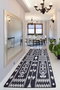 Conceptum Hued Djt Alfombra Blanco y Negro 100x180 cm